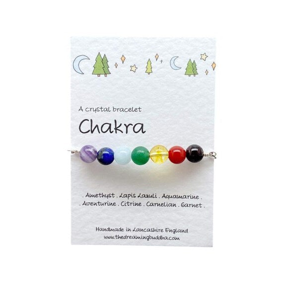 Adjustable Chakra Bracelet, Chakra Balancing Crystal Jewellery, 7 Chakra Healing Bracelet, Spiritual Yoga Gift, Healing Chakra Gemstones