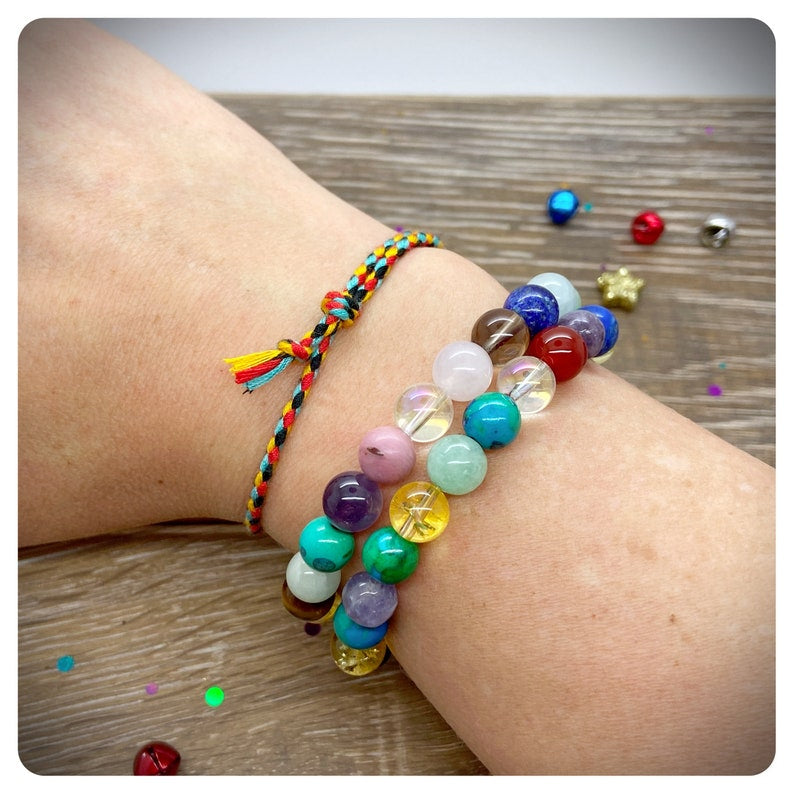 Birthday Friendship Bracelet Gift, Happy Birthday Card, Personalised Braided Friendship Bracelet