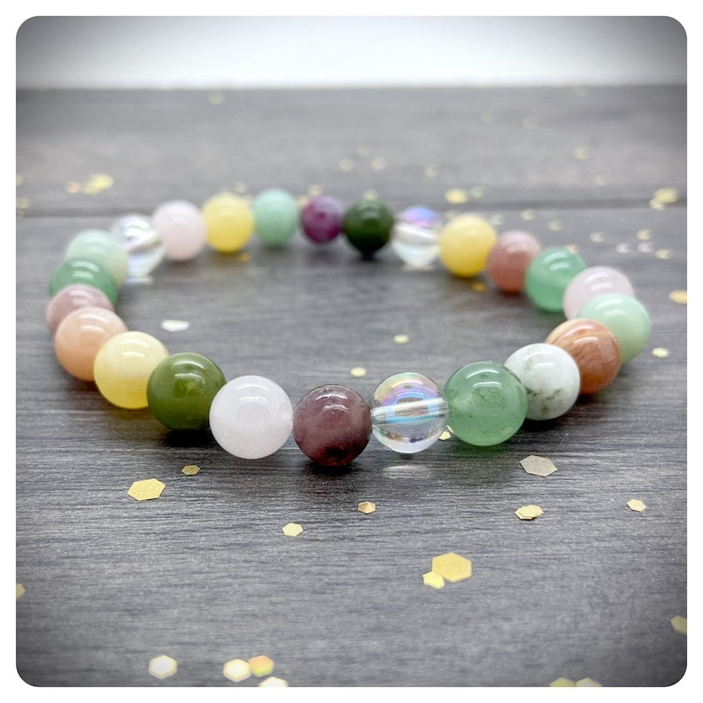 Hope Healing Bracelet, Emotional Support Crystals, Thinking of You Gemstone Gift