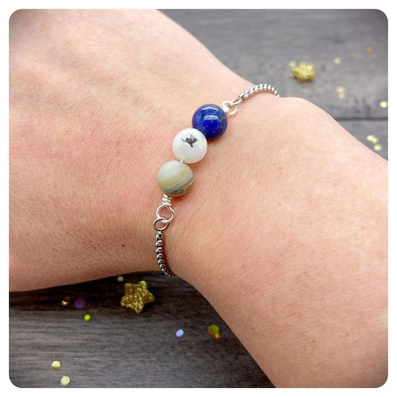 Personalised Friendship Bracelet, Thank You Friend Gift, Best Friend Jewellery, BFF Bracelet, Special Friend Gift Card, Friendship Crystals