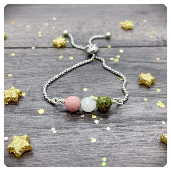 Fertility Bracelet, IVF Support Crystals, Trying To Conceive Gift, Fertility Support Crystal Jewellery, Fertility Stones