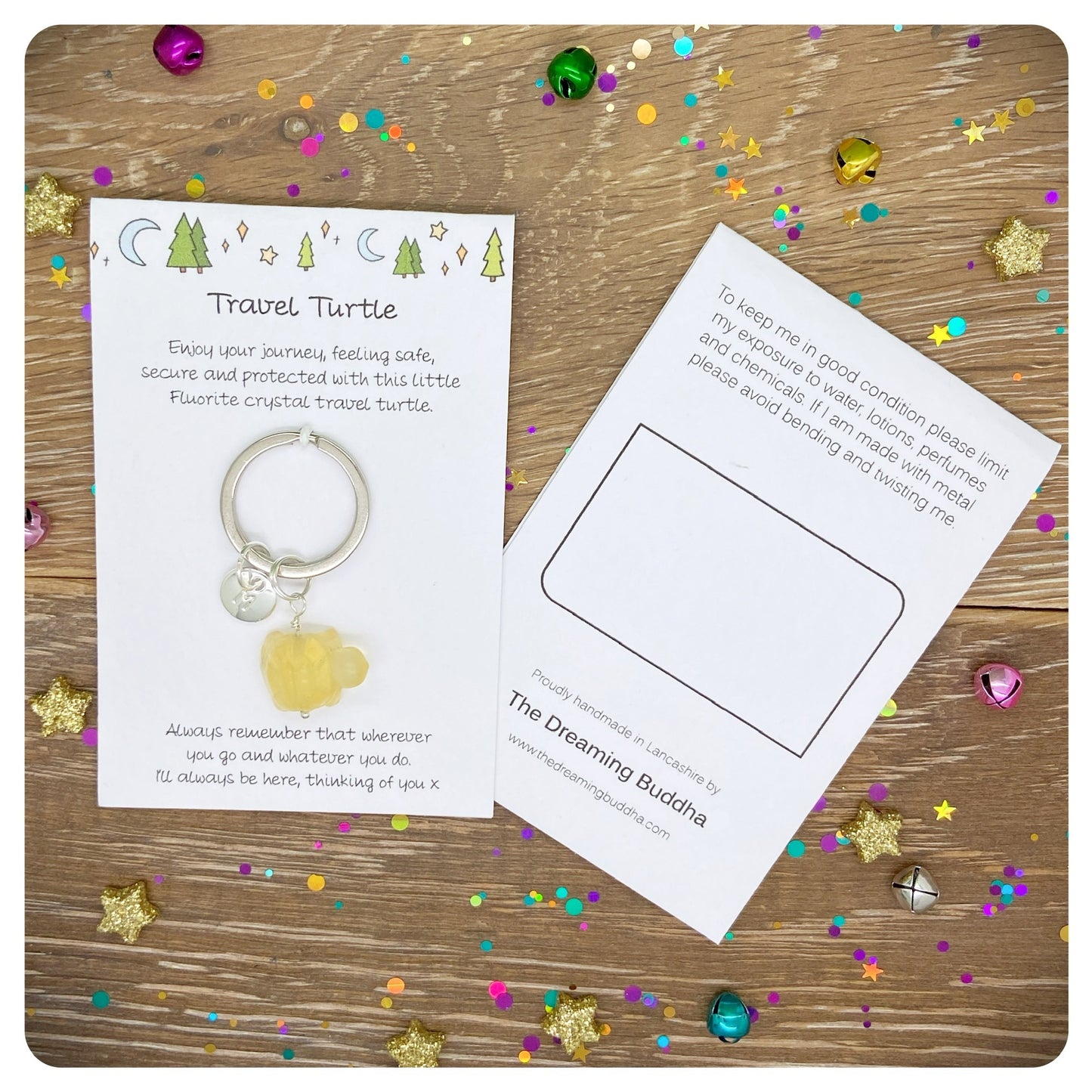 Crystal Travel Turtle Keychain For Safe Travels Personalised Safe Travel Necklace Travelling Gift Travel Protective Keyring For Backpacking