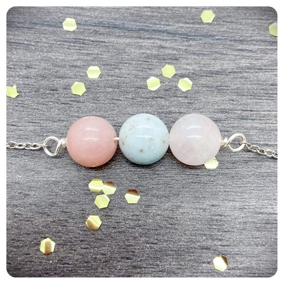 Libra Crystal Necklace, September October Birthday Gift, Zodiac Choker, Personalised Star Sign, Handmade Libra Jewellery, Birthstone Gift