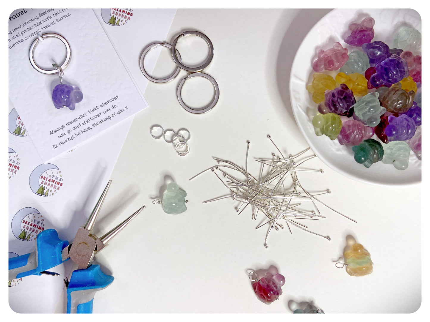 Crystal Travel Turtle Keychain For Safe Travels Personalised Safe Travel Necklace Travelling Gift Travel Protective Keyring For Backpacking