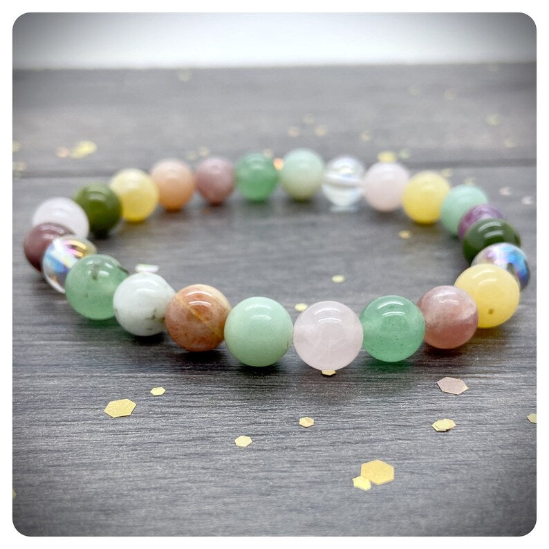 Hope Healing Bracelet, Emotional Support Crystals, Thinking of You Gemstone Gift