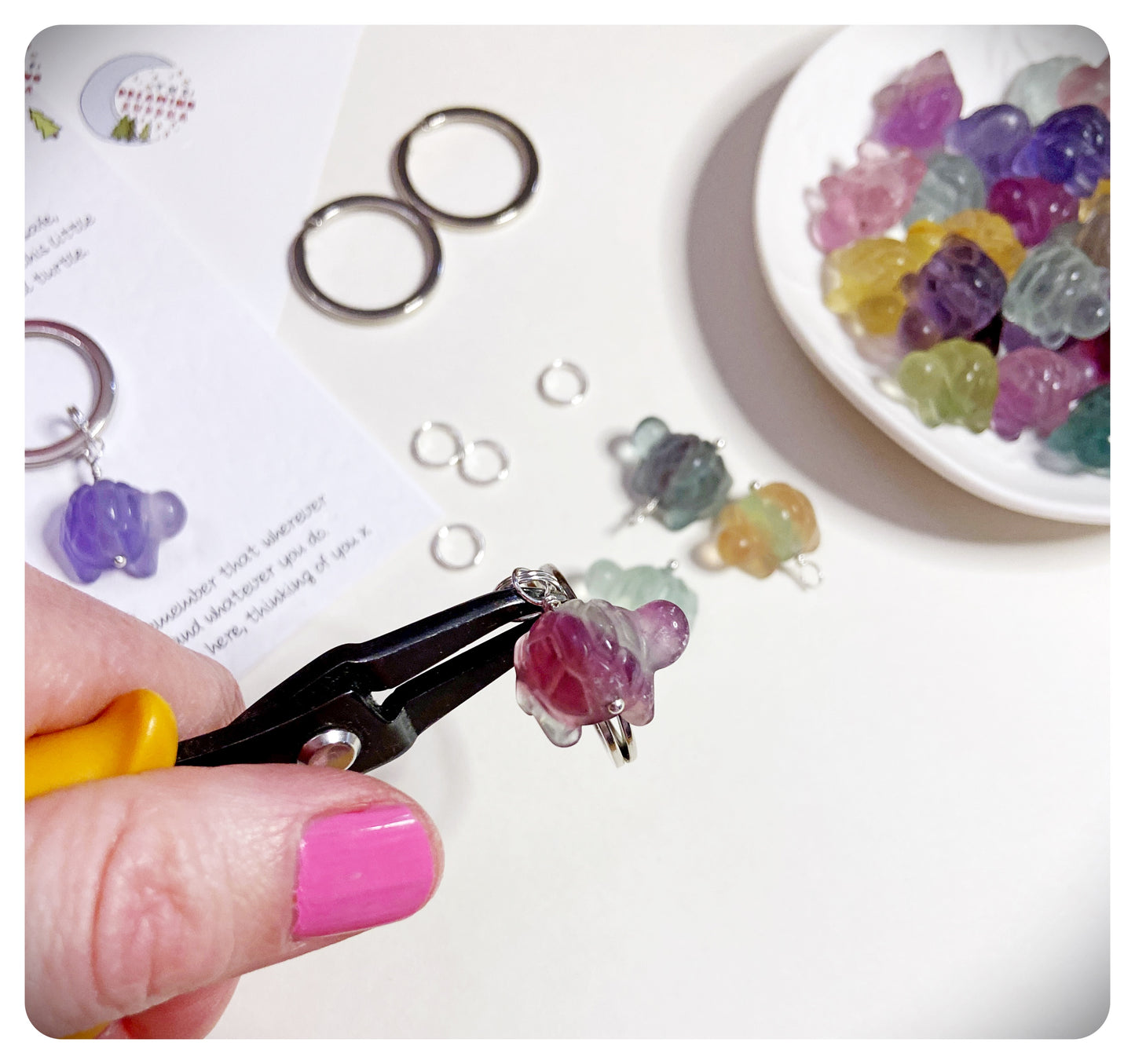 Crystal Travel Turtle Keychain For Safe Travels Personalised Safe Travel Necklace Travelling Gift Travel Protective Keyring For Backpacking