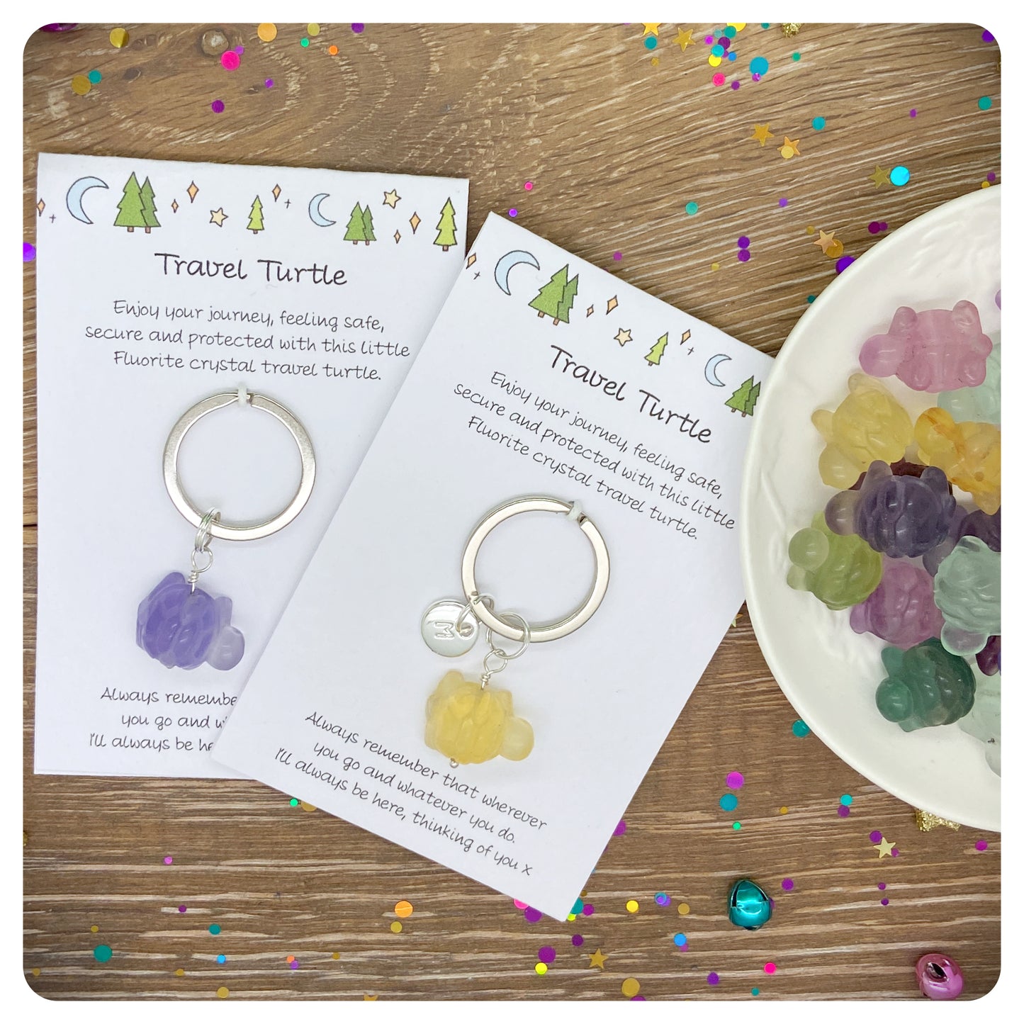 Crystal Travel Turtle Keychain For Safe Travels Personalised Safe Travel Necklace Travelling Gift Travel Protective Keyring For Backpacking