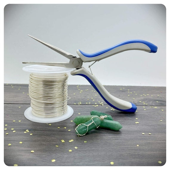 Long Chain Aventurine Point Necklace, Wire Wrapped Green Aventurine, Personalised Good Fortune Gemstone, Manifest Abundance Crystal