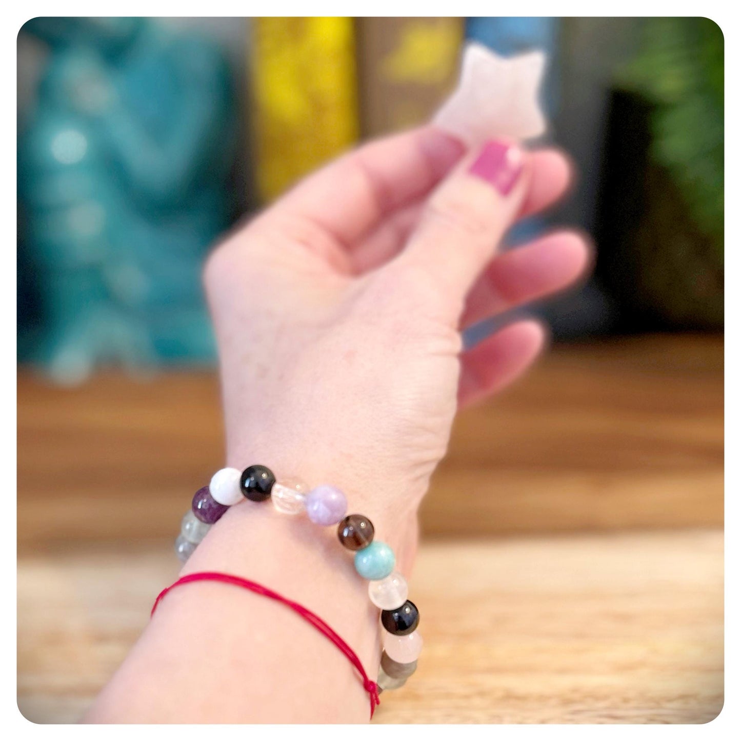 Empath Shield Crystal Bracelet, Psychic Protection Bracelet, Healing Energy Jewellery, Negative Energy Protection, Emotional Vampire Shield