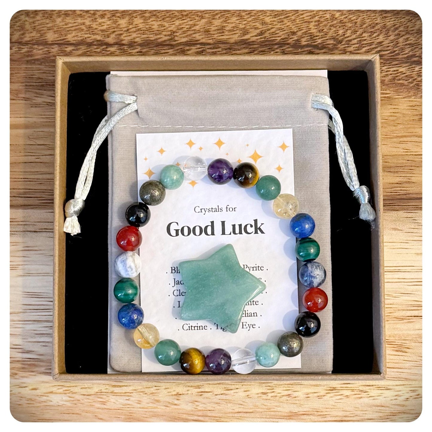 Good Luck Crystal Bracelet Wishing You Luck Keepsake