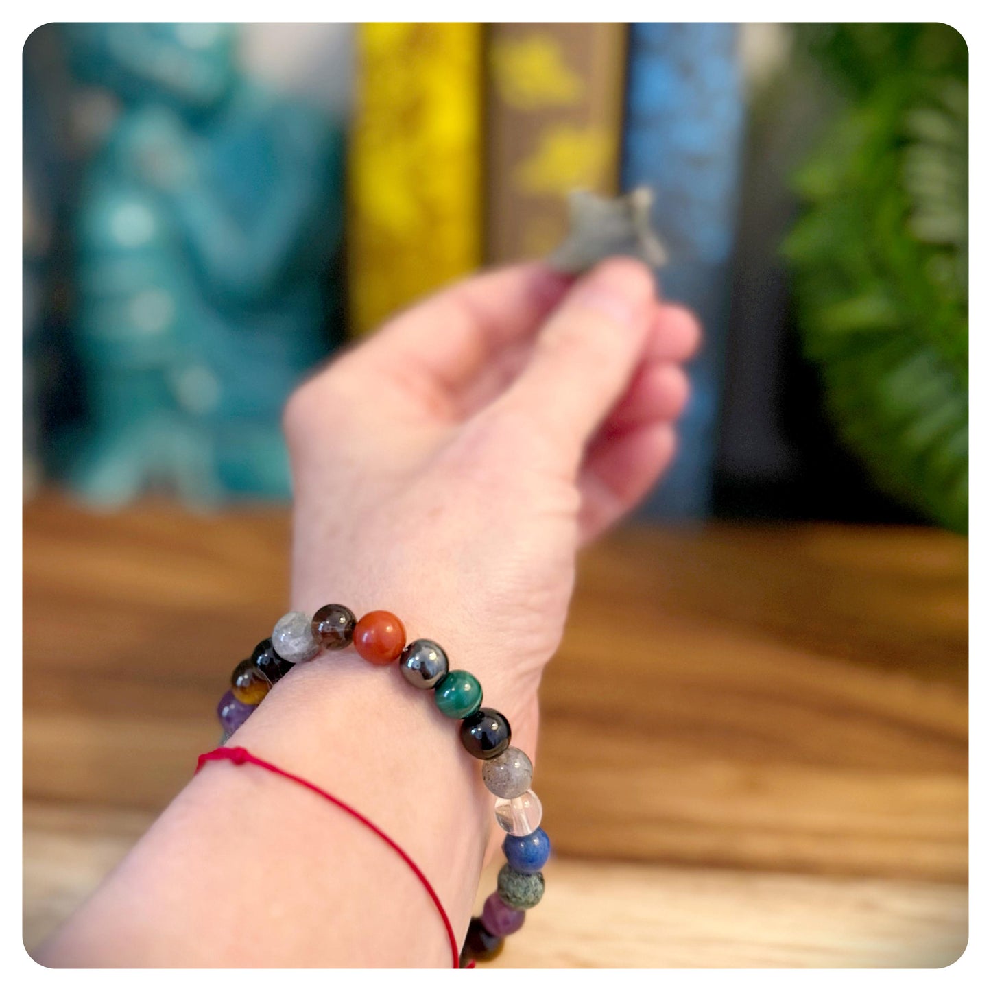 Safe Travel Bracelet for Men, Men's Safe Travel Crystals, Backpacking Bracelet For Him, Gemstone Travel Gift, Sons Travelling Miss You Gift