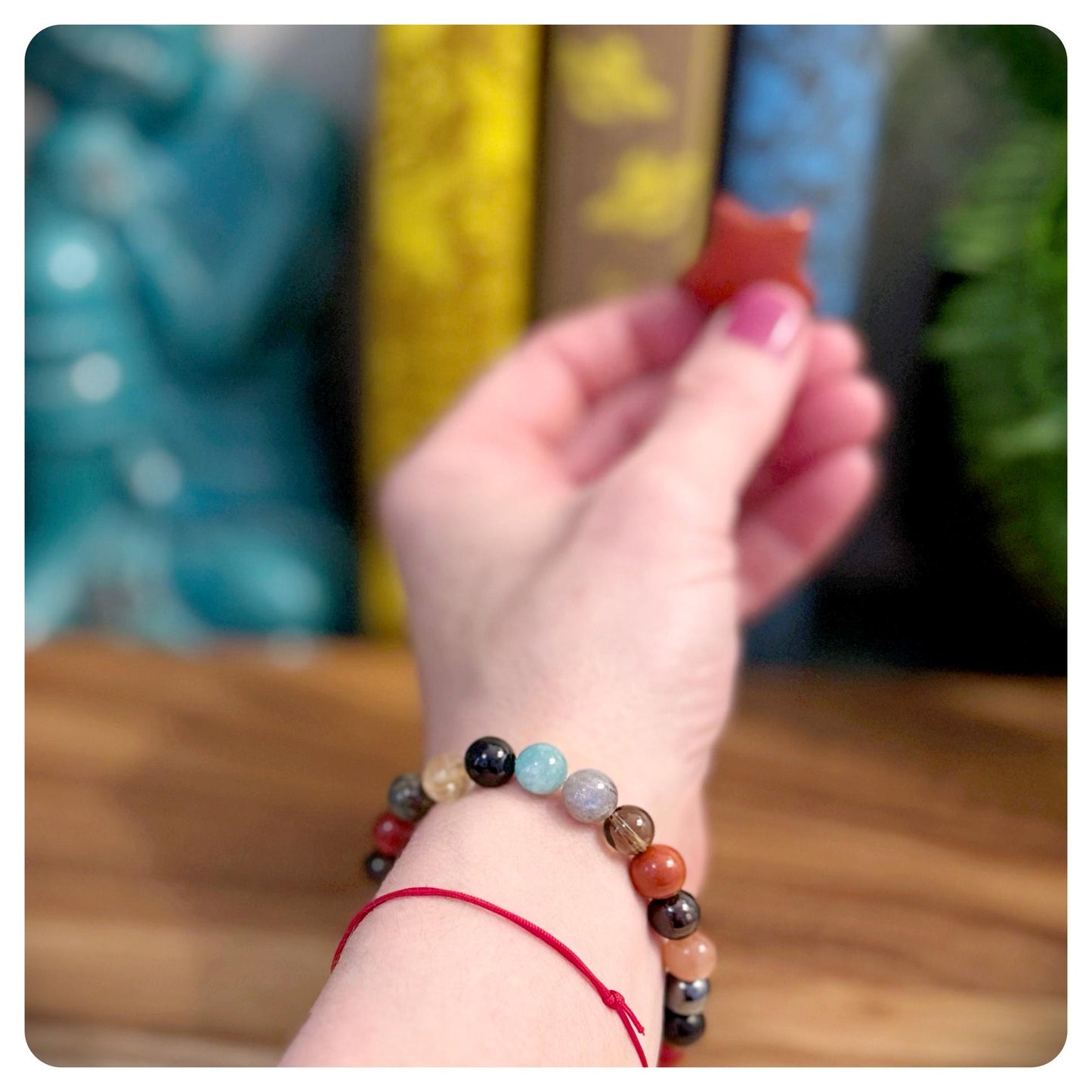 Courage Crystal Bracelet, Healing Gemstone Jewellery, Bravery Bracelet For Her, Women's Emotional Support Gift, Crystals For Strength