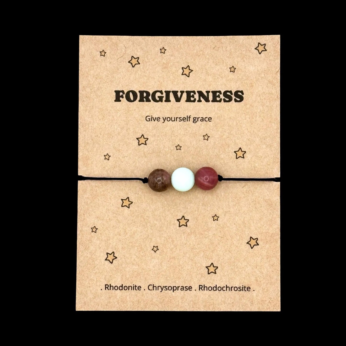 Forgive Yourself Bracelet, Moving On Gift for Her, Encouragement Bracelet, Letting Go Crystal Jewellery, Fresh Start Keepsake