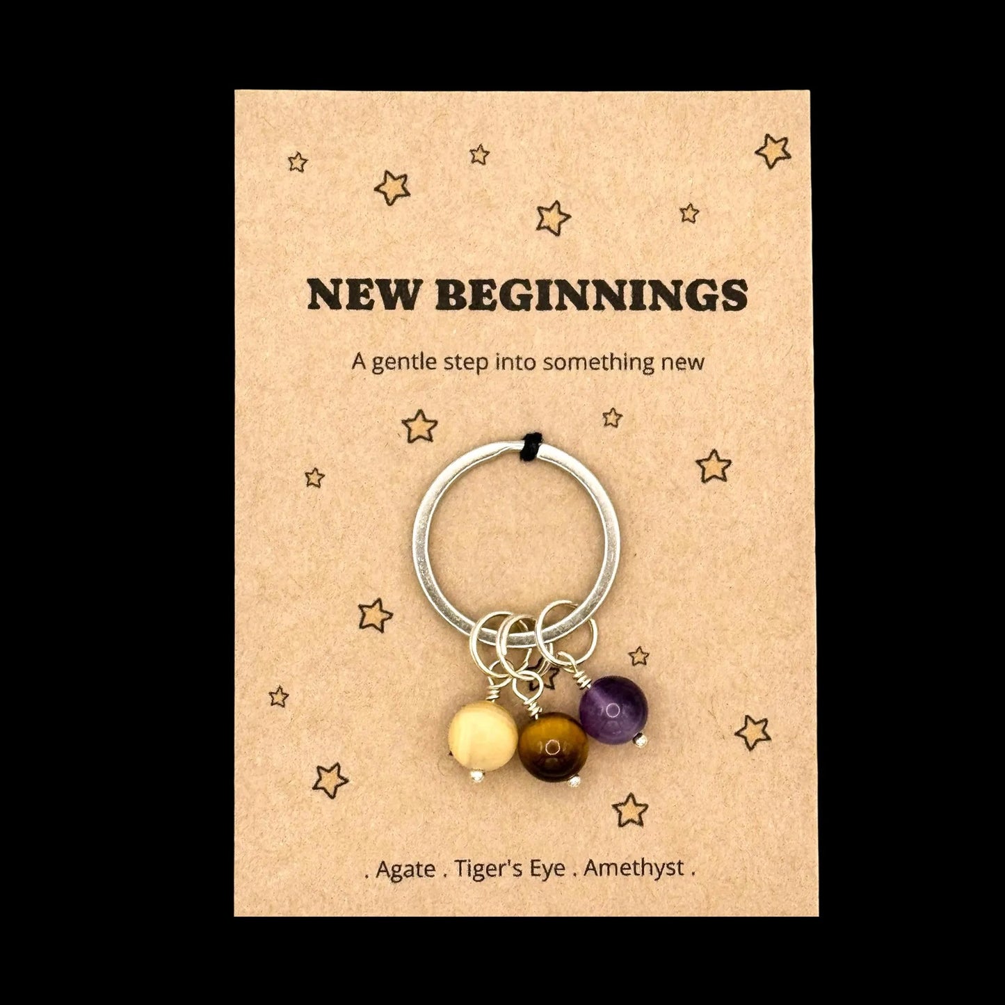New Beginnings Keyring Gift, Leaving Gift, New Job Gift, Good Luck Gift, New Chapter Keepsake