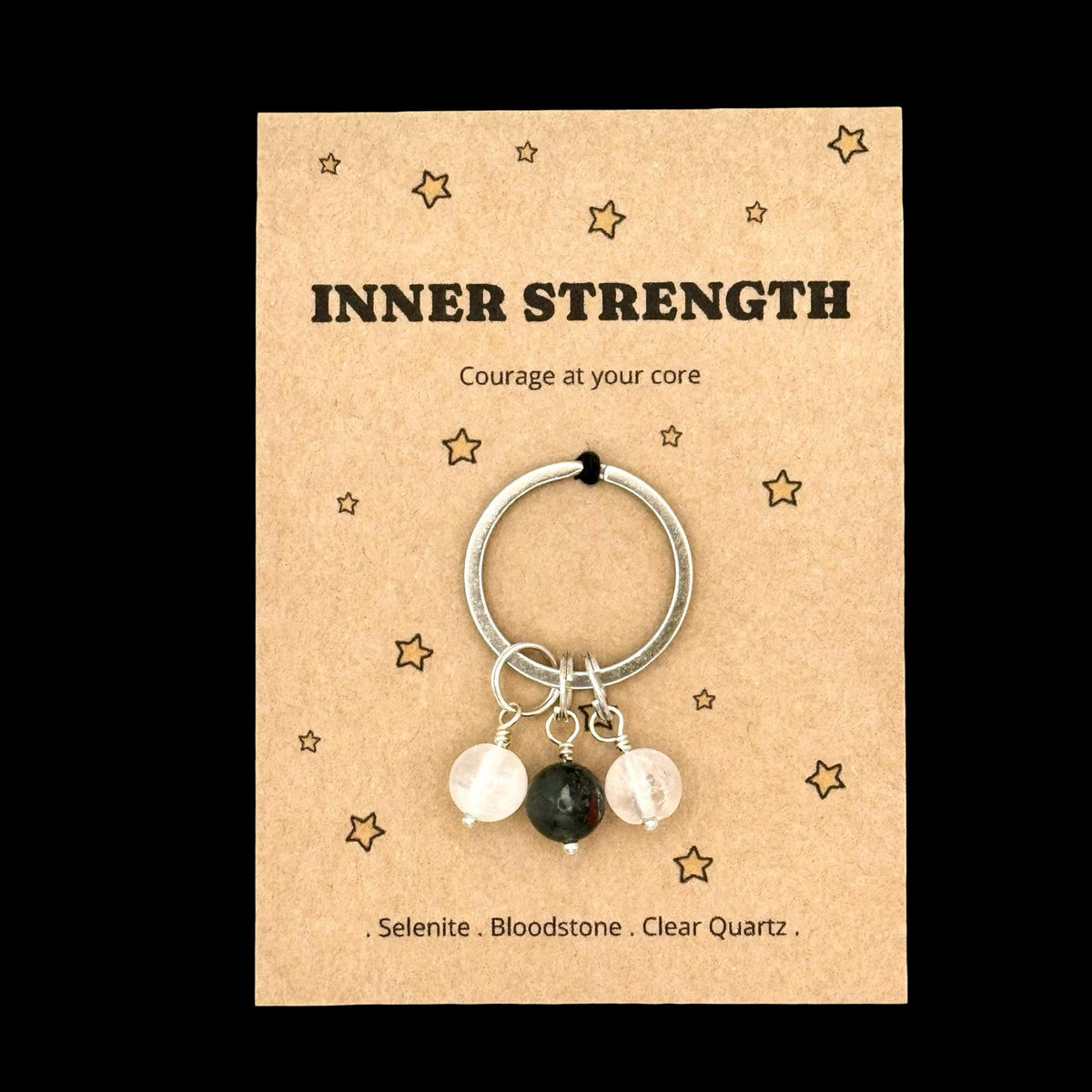 Inner Strength Crystal Keyring – Resilience Gift for Her