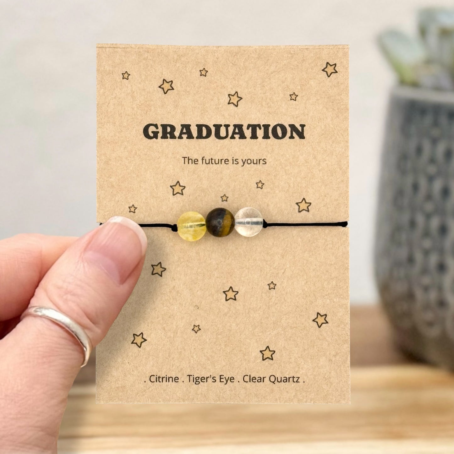 Personalised Graduation Bracelet Congratulations Gift UK