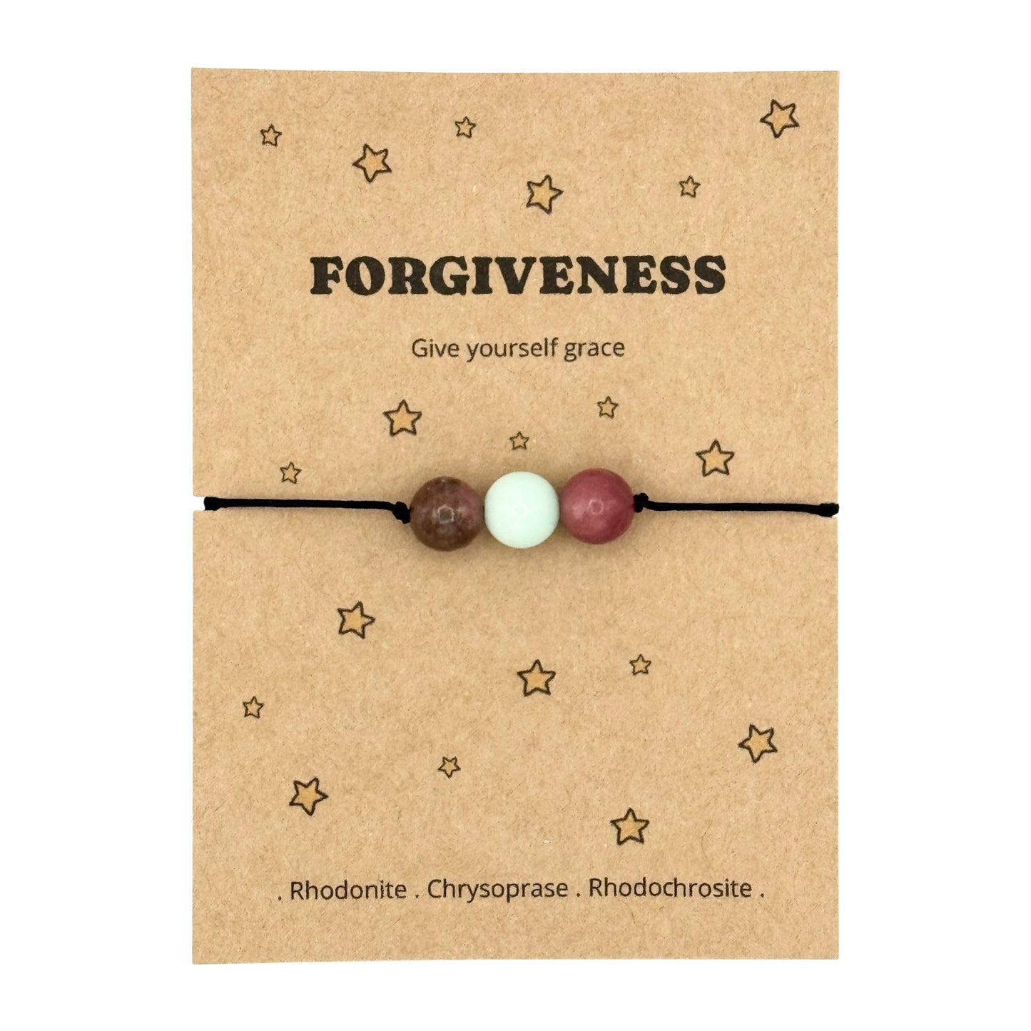 Forgive Yourself Bracelet, Moving On Gift for Her, Encouragement Bracelet, Letting Go Crystal Jewellery, Fresh Start Keepsake