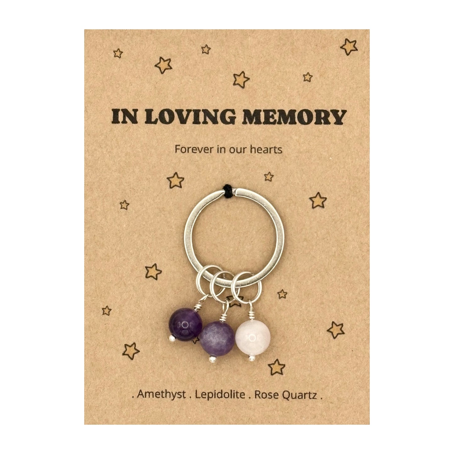 In Loving Memory Keyring, Personalised Memorial Gift, Bereavement Keepsake, Remembrance Gift for Loss, Sympathy Letterbox Gift