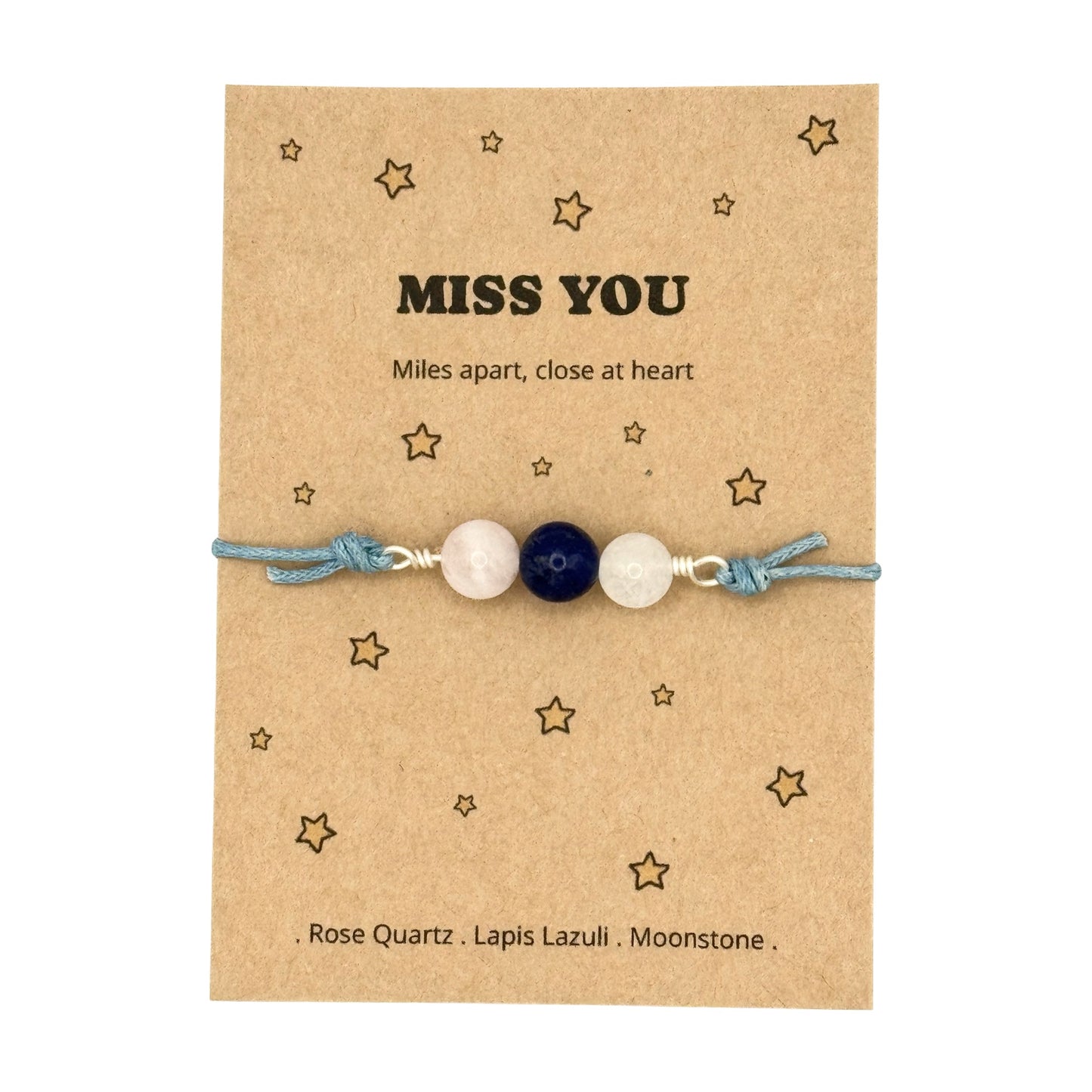 Miss You Gift for Her, Personalised Bracelet, Long Distance Friendship Gift, Thinking of You Keepsake, Long Distance Love Gift