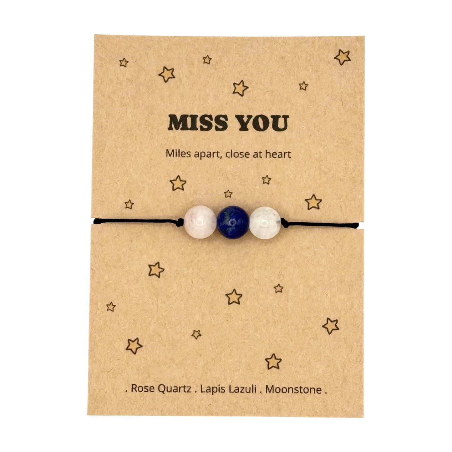 Personalised Miss You Bracelet – Long Distance Friendship Gift