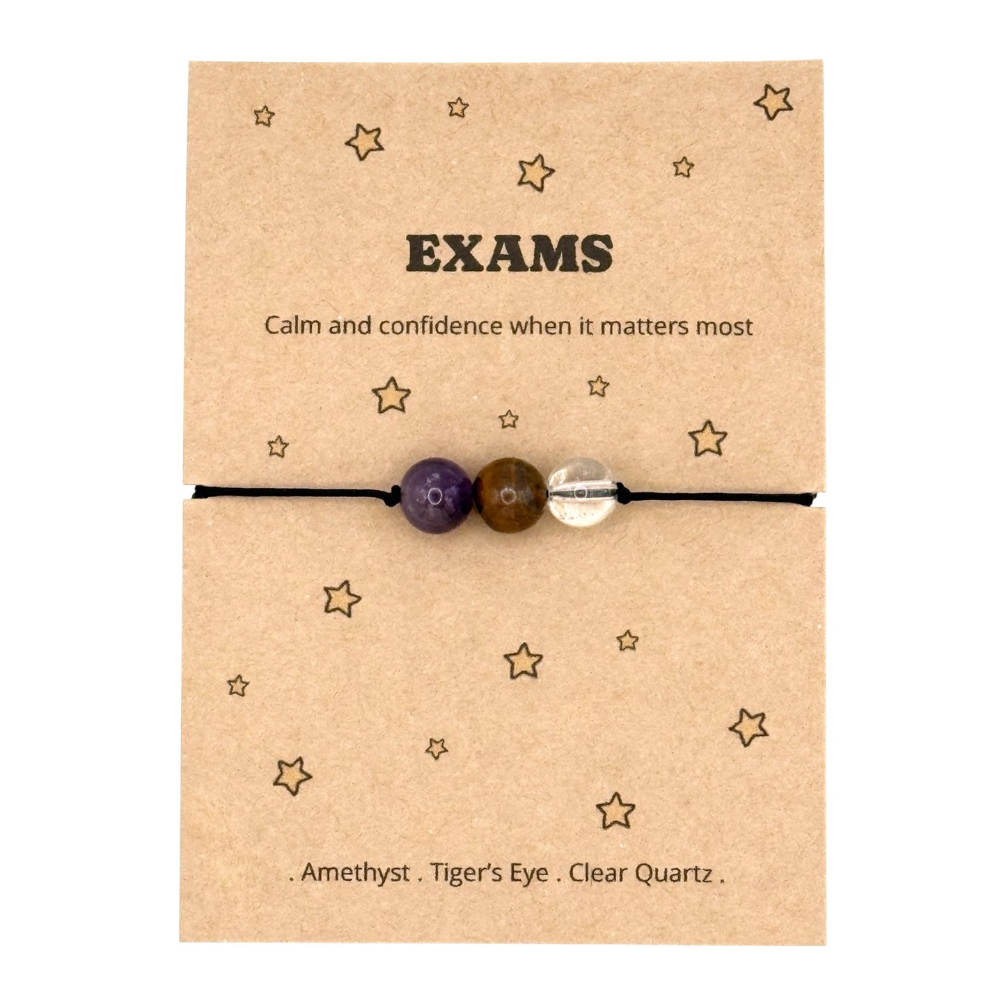 Good Luck Exam Bracelet Gift for Student, Study Motivation Gift, GCSE A Level Revision Gift, Exam Success Keepsake