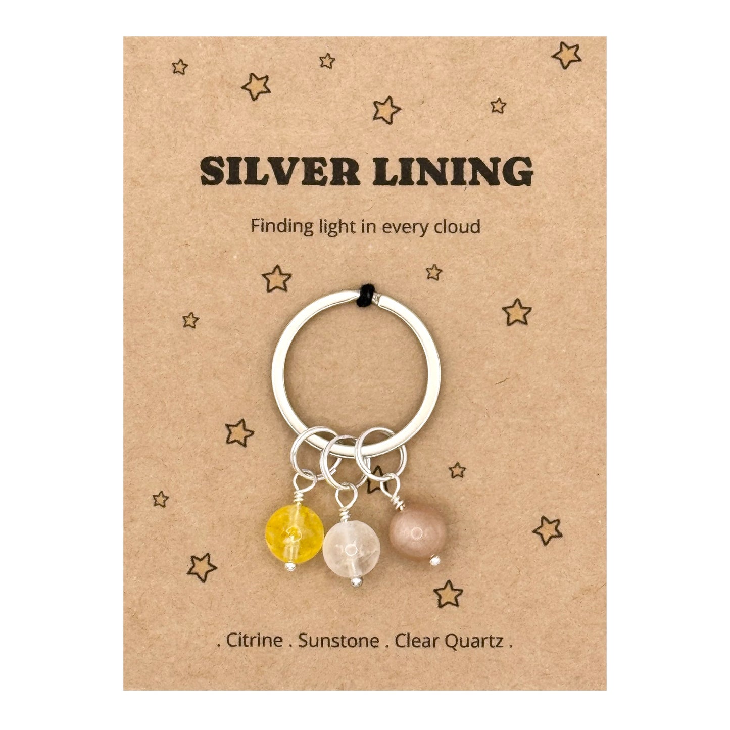 Silver Lining Crystal Keyring – Pick Me Up & Encouragement Gift