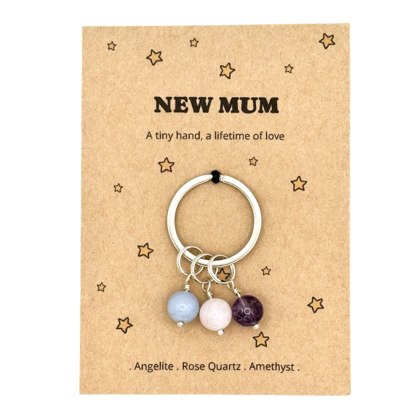 New Mum Crystal Keyring – Motherhood Gift & Personal Keepsake