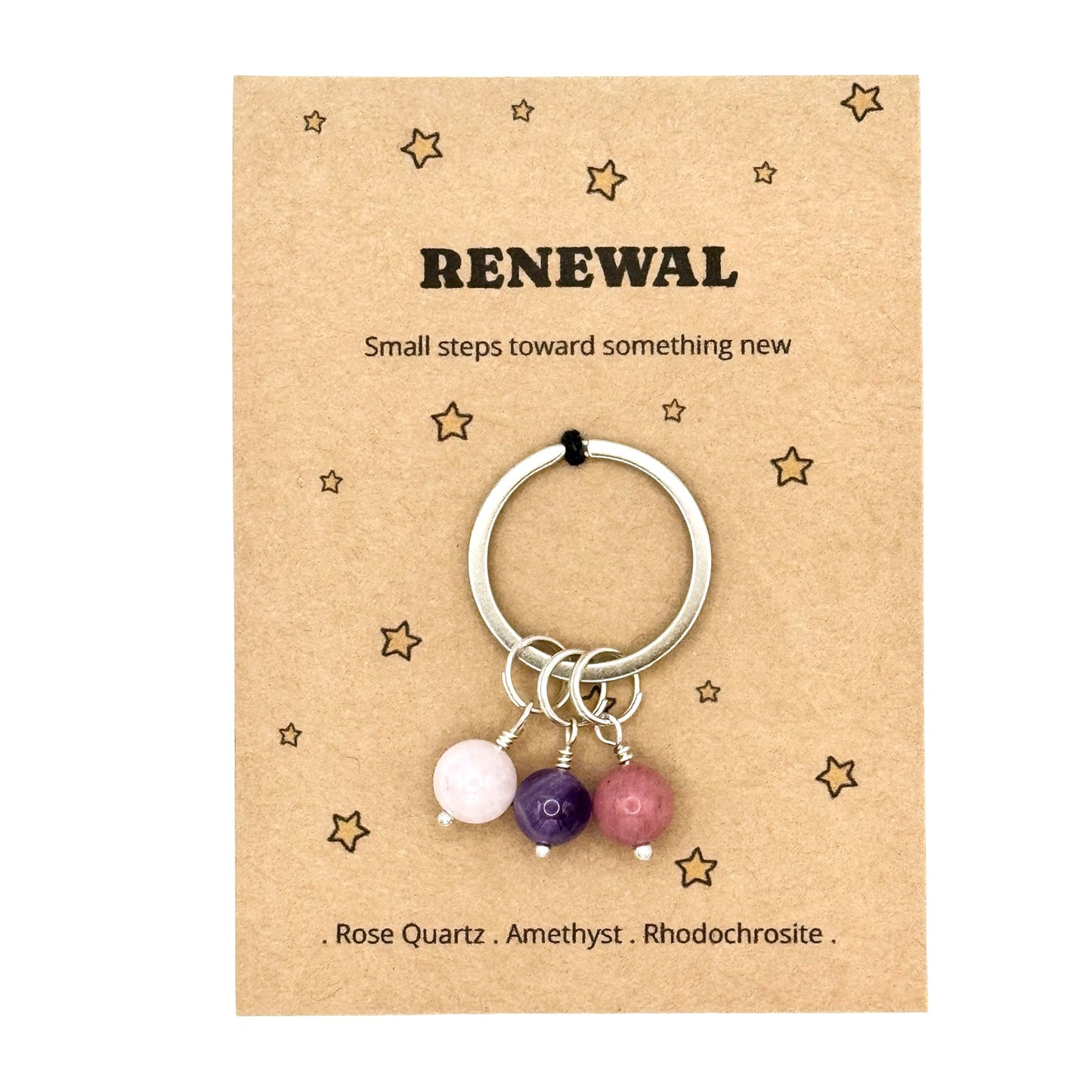 Renewal Crystal Keyring – Growth & Encouragement Gift for Her
