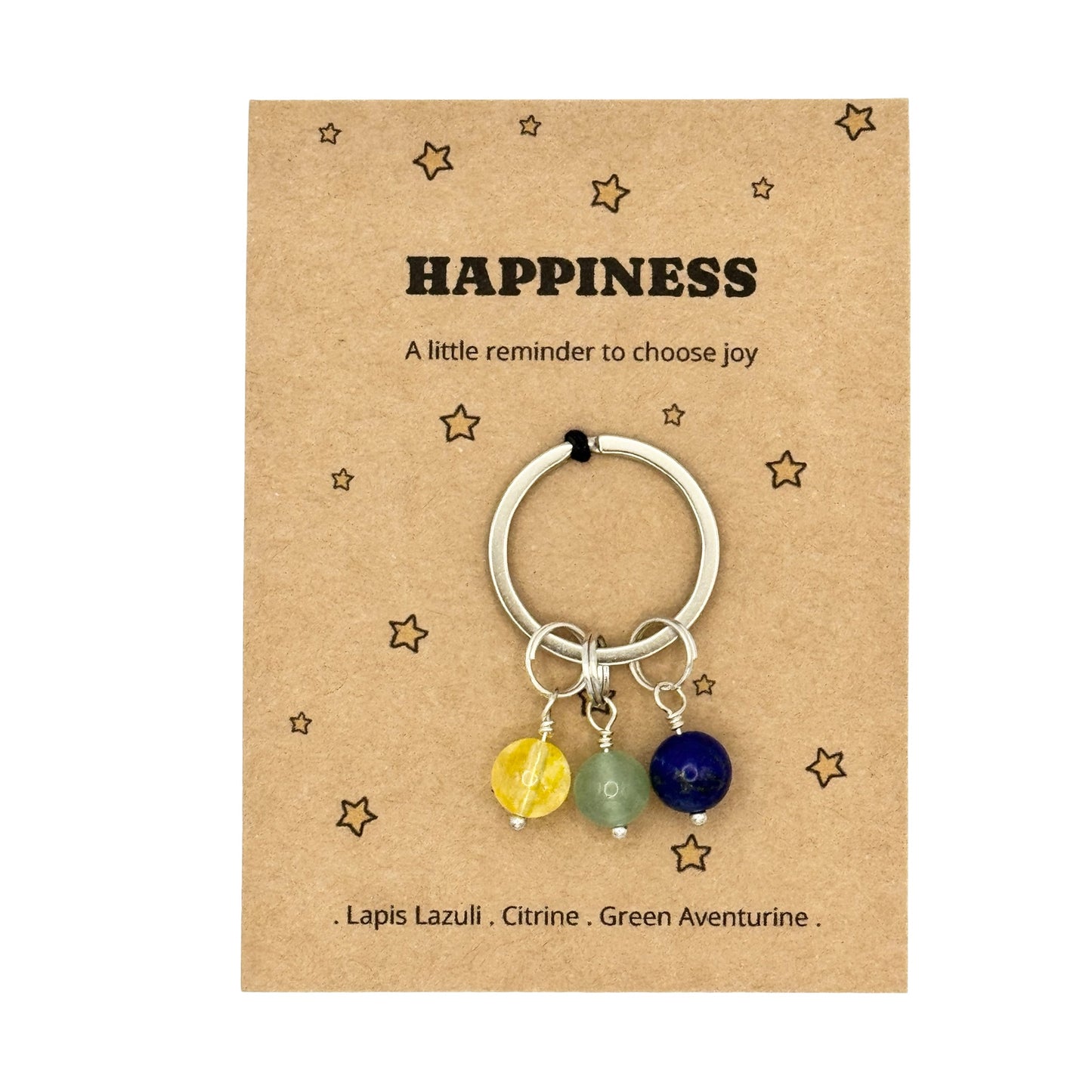 Happiness Crystal Keyring – Positive Outlook Gift for Friend