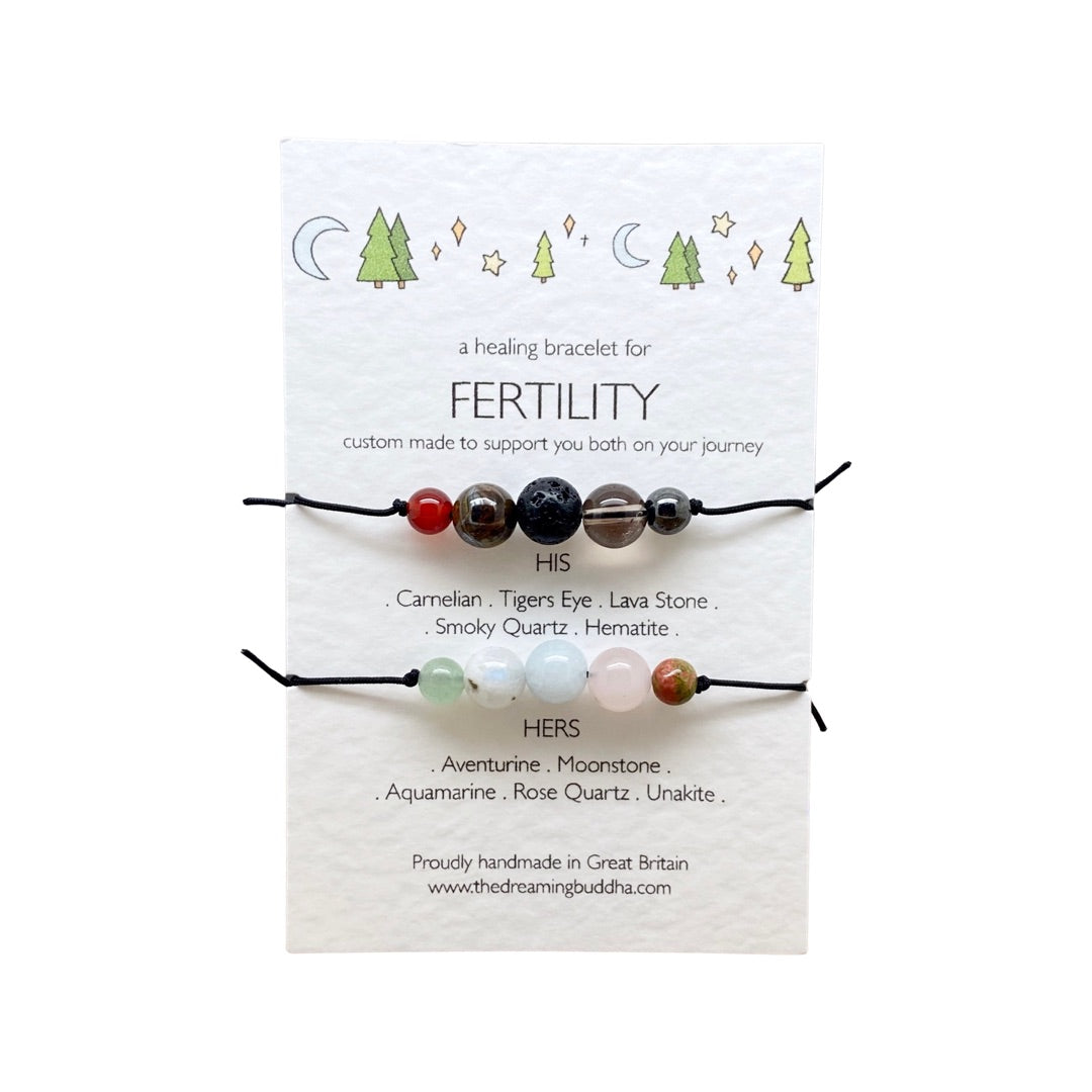 His and Hers Fertility Support Bracelet, Couples Fertility Bracelets, IVF Journey Gift