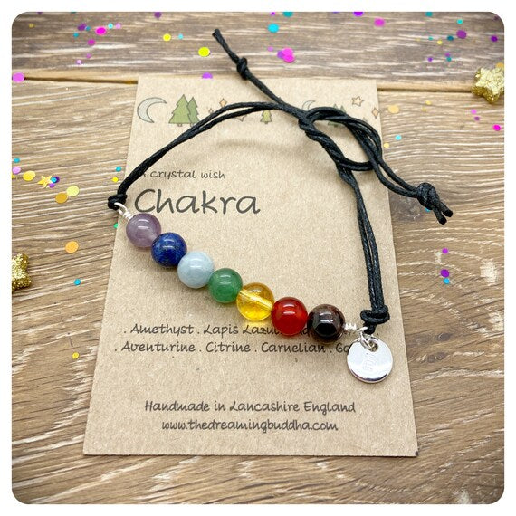 7 Chakra Bracelet, Protection Crystal Healing, Gemstone Chakra Anklet, Energy Bracelet Men & Woman, Wire Wrapped Crystals