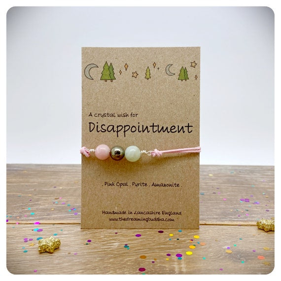 Disappointment Crystal Bracelet, When Life Gives You Lemons Make Lemonade, Keep Trying Gift, Sadness and Regret Gemstones, Believe Bracelet