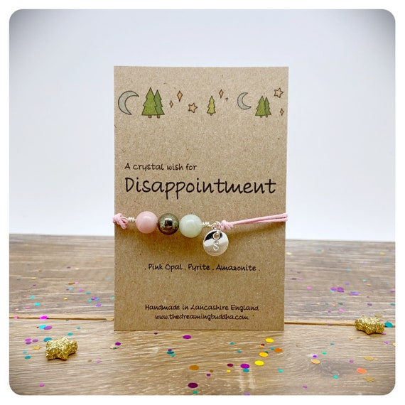 Disappointment Crystal Bracelet, When Life Gives You Lemons Make Lemonade, Keep Trying Gift, Sadness and Regret Gemstones, Believe Bracelet