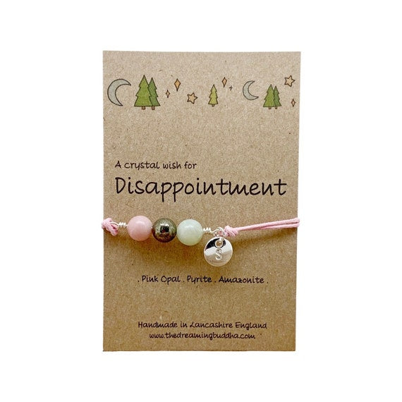 Disappointment Crystal Bracelet, When Life Gives You Lemons Make Lemonade, Keep Trying Gift, Sadness and Regret Gemstones, Believe Bracelet