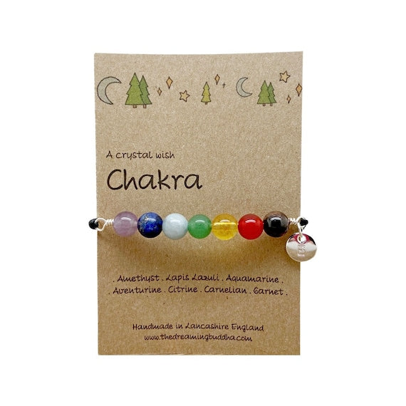 7 Chakra Bracelet, Protection Crystal Healing, Gemstone Chakra Anklet, Energy Bracelet Men & Woman, Wire Wrapped Crystals