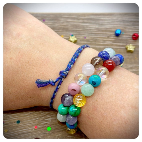 Summer Holiday Friendship Bracelet, Summer Vibes Colourful Braided Beach Bracelet, Personalised Holiday Bracelet, Boho Beach Jewellery