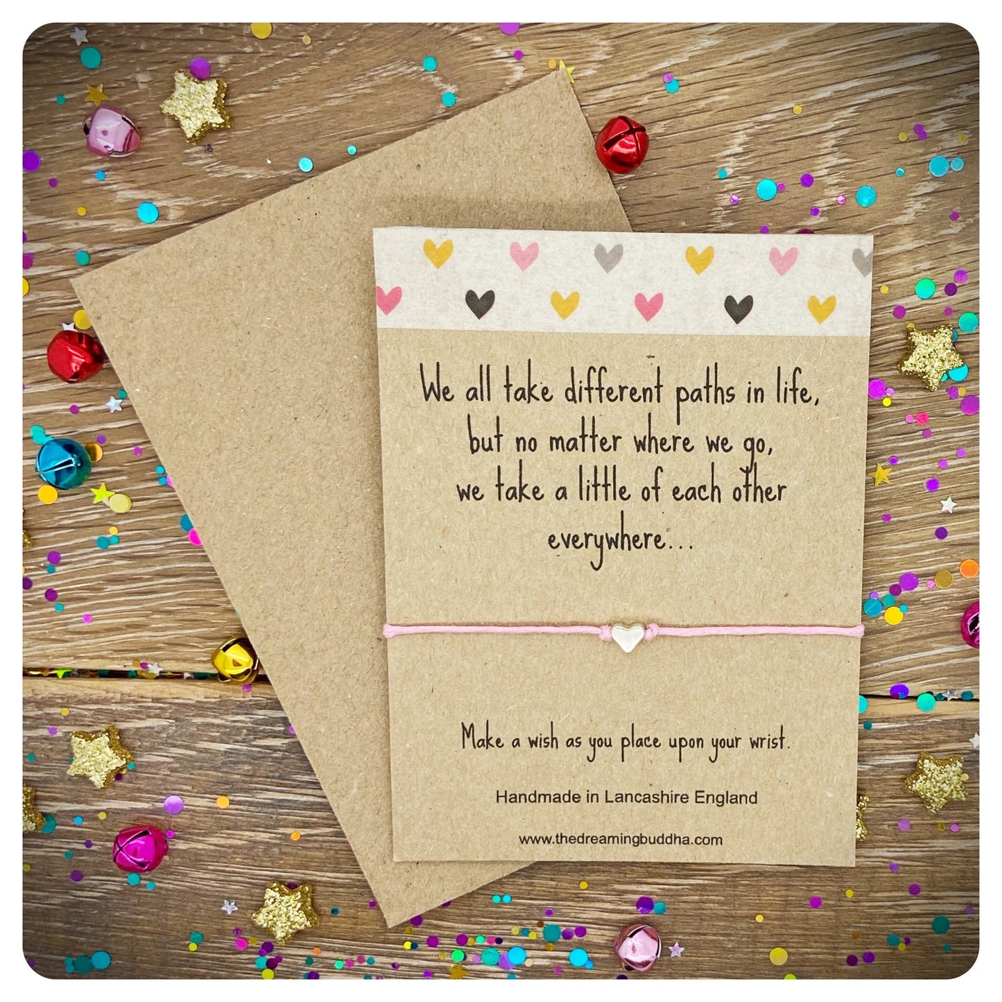 Leaving Wish Bracelet, Goodbye Gift, Moving Bracelet, Travelling Gift, New Job Card, We All Take Different Path, Miss You Bracelet