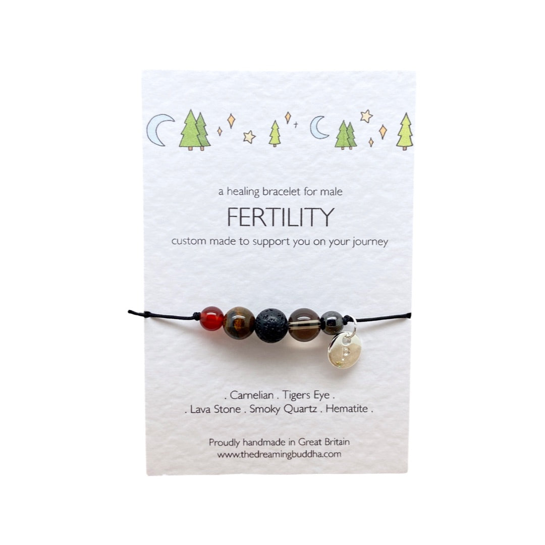 Mens Fertility Bracelet, Daddy To Be Gift For Husband, Baby Shower Present For Dad