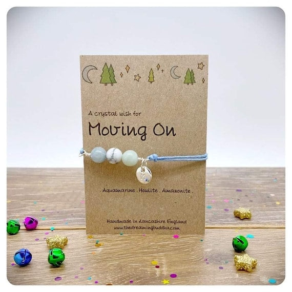 Fresh Start Crystal Bracelet, Emotional Healing Gemstones, Break Up Divorce Card, Personalised You Got This Gift, New Adventure Anklet