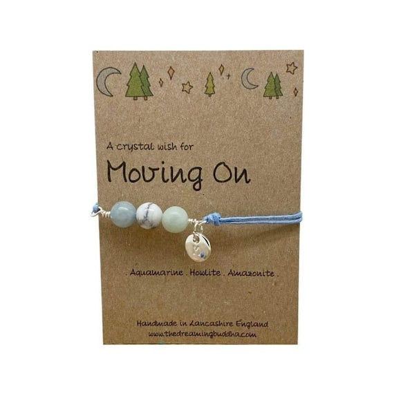 Fresh Start Crystal Bracelet, Emotional Healing Gemstones, Break Up Divorce Card, Personalised You Got This Gift, New Adventure Anklet