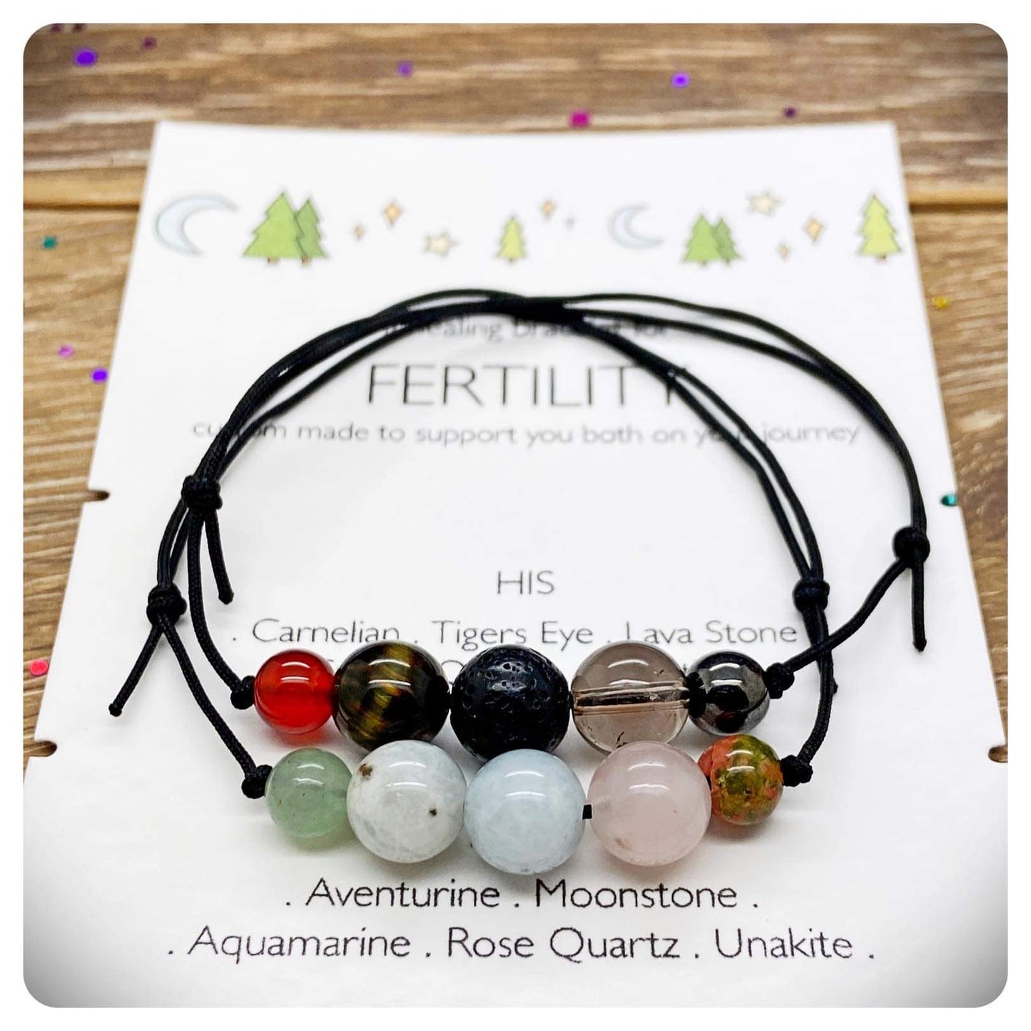 His and Hers Fertility Support Bracelet, Couples Fertility Bracelets, IVF Journey Gift