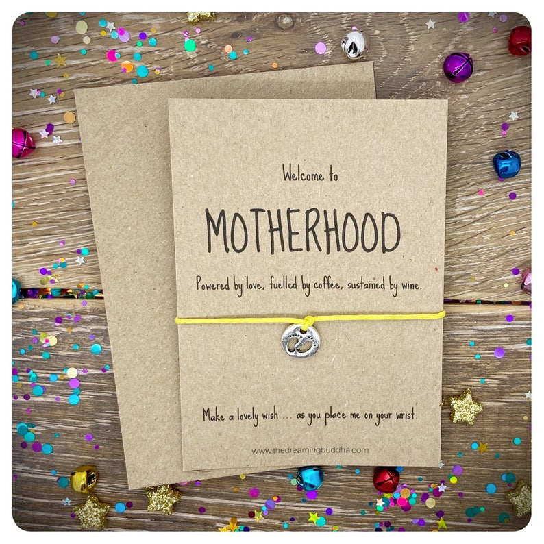 Welcome To Motherhood Card, New Mum Gift, Push Present, Baby Shower Gift, Funny Gift For New Mummy