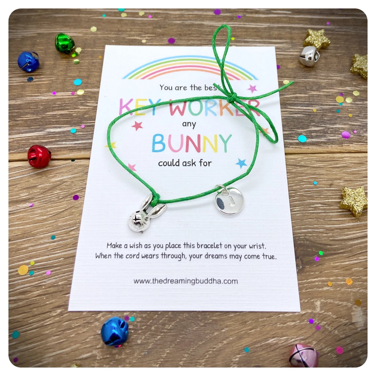 You Are The Best Keyworker Gift, Nursery Kindergarten Playgroup Teacher Wish Bracelet, Wishlet For Nursery School Worker