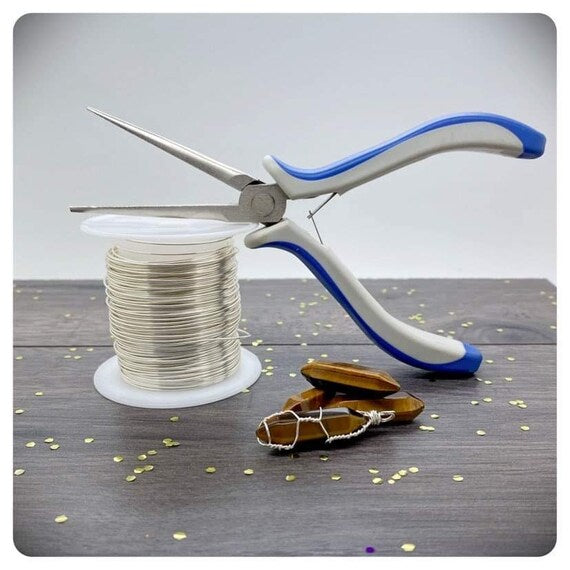 Tigers Eye Crystal Point Pendant, Encouragement Gift For Her, Wire Wrapped Gemstone Necklace, Personalised Genuine Crystal Jewellery