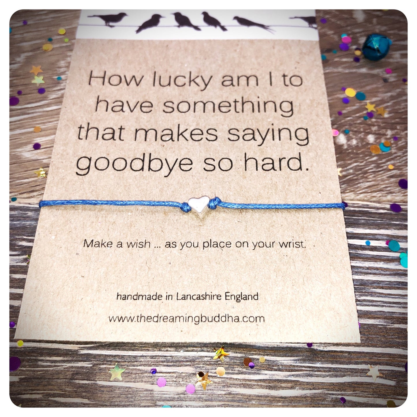 Pack Of Three How Lucky Am I Cards, Goodbye Wish Bracelets, Leaving Gifts, Sorry You’re Leaving