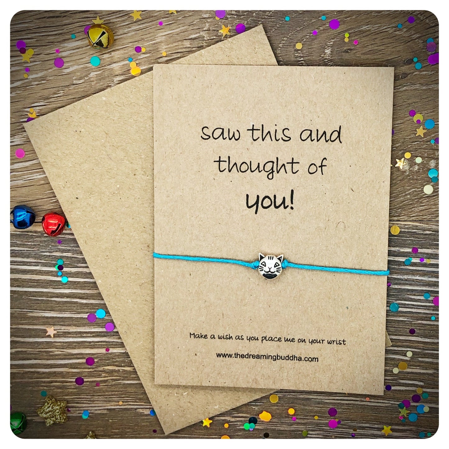 Cat Wish Bracelet, Cat Lover Gift, Kitty Jewellery, Cat Charm Jewelry, Crazy Cat Lady, Purrfect Present