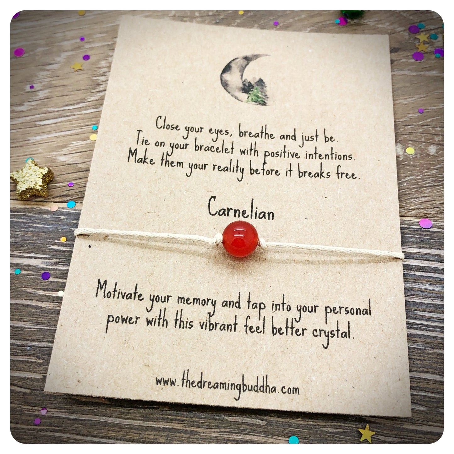 Exam Wish Bracelet, Carnelian Bead Bracelet, Carnelian Cord Bracelet, Carnelian Gift, Orange Gemstone