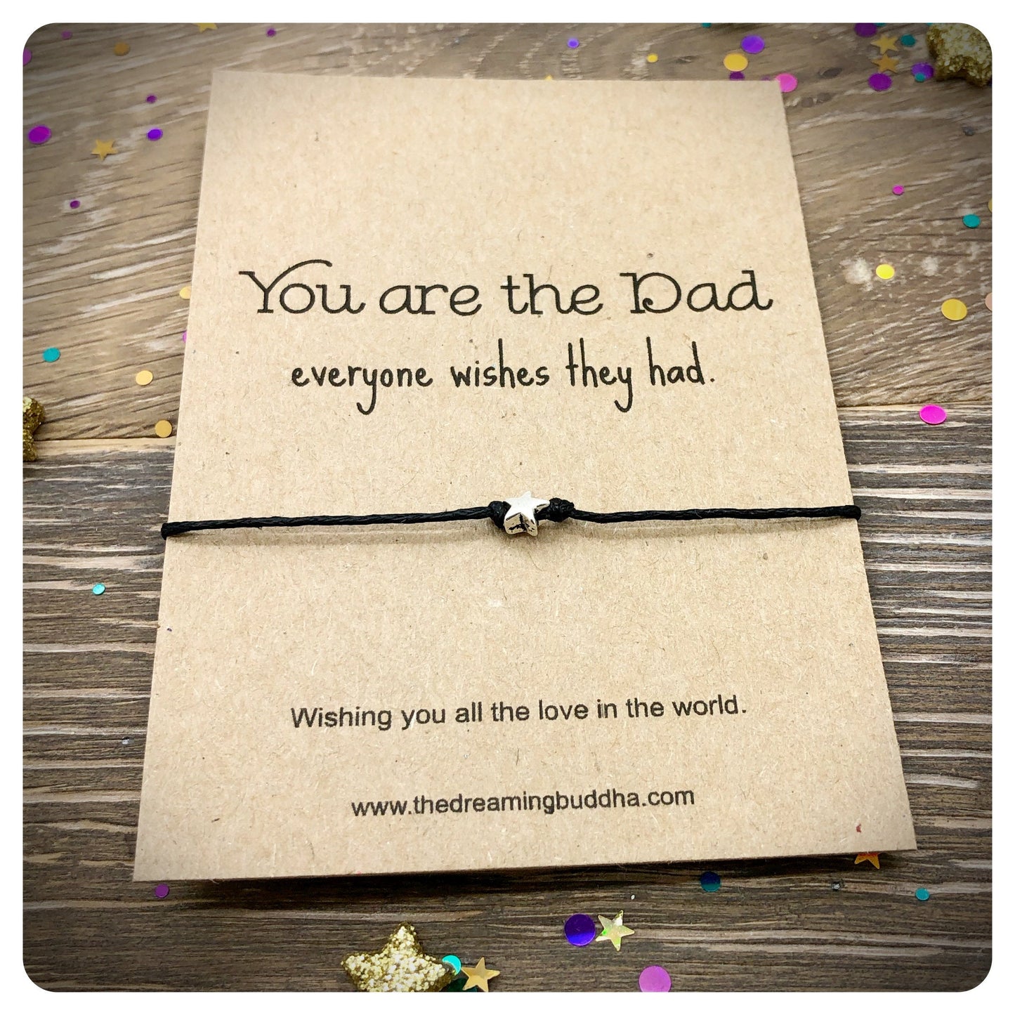 Dad Wish Bracelet, Minimalist Mens Bracelet, Present For Daddy, Best Dad Gift, Dad Appreciation Gift