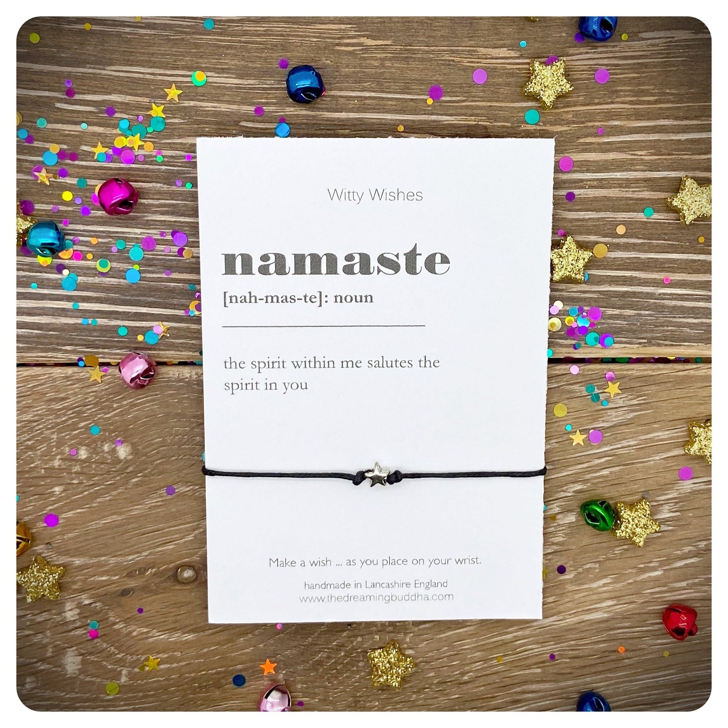 Namaste Dictionary Definition, Namaste Definition Art Print, Minimalist Wish Bracelet, Gift For Yoga Lover