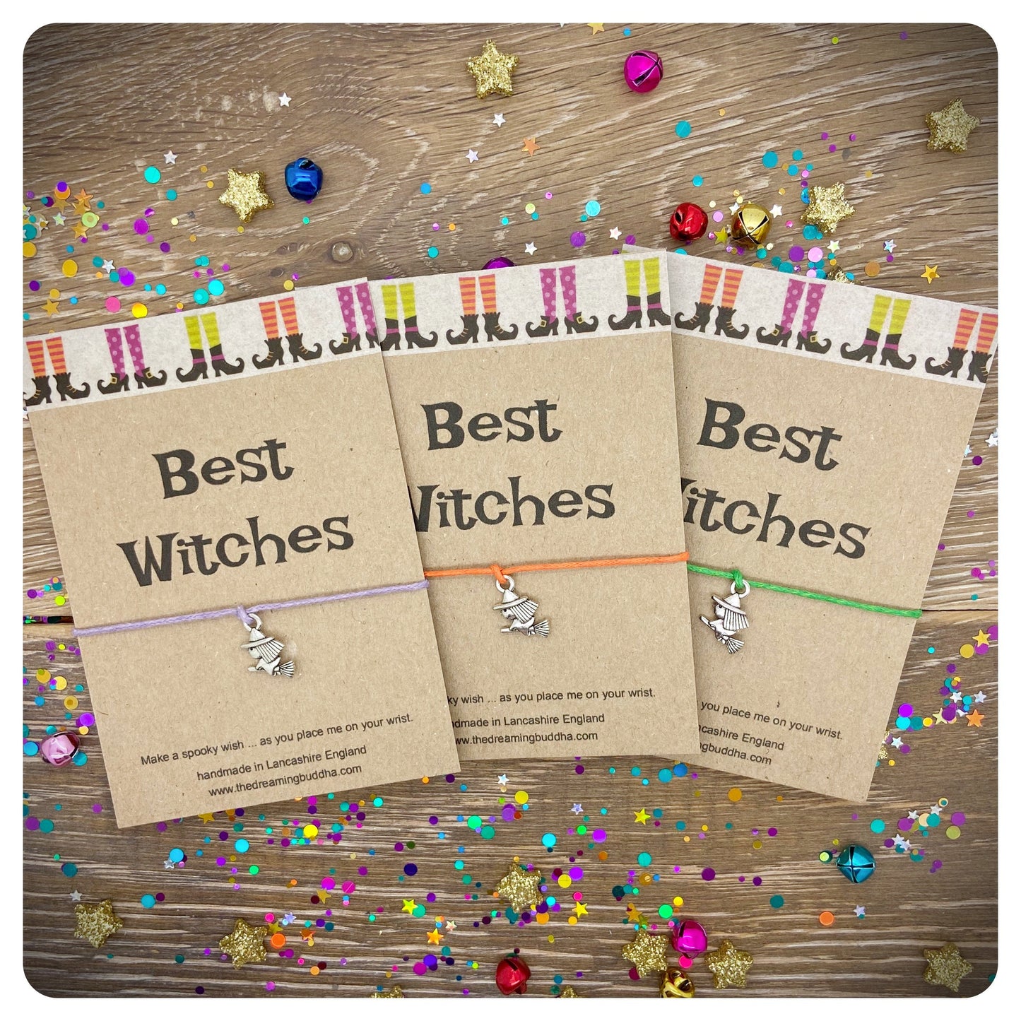 Best Witches Wish Bracelet, Best Witches Friendship Bracelet, Witchy String Bracelet, Halloween Cord Bracelet, Witch Friend Gift